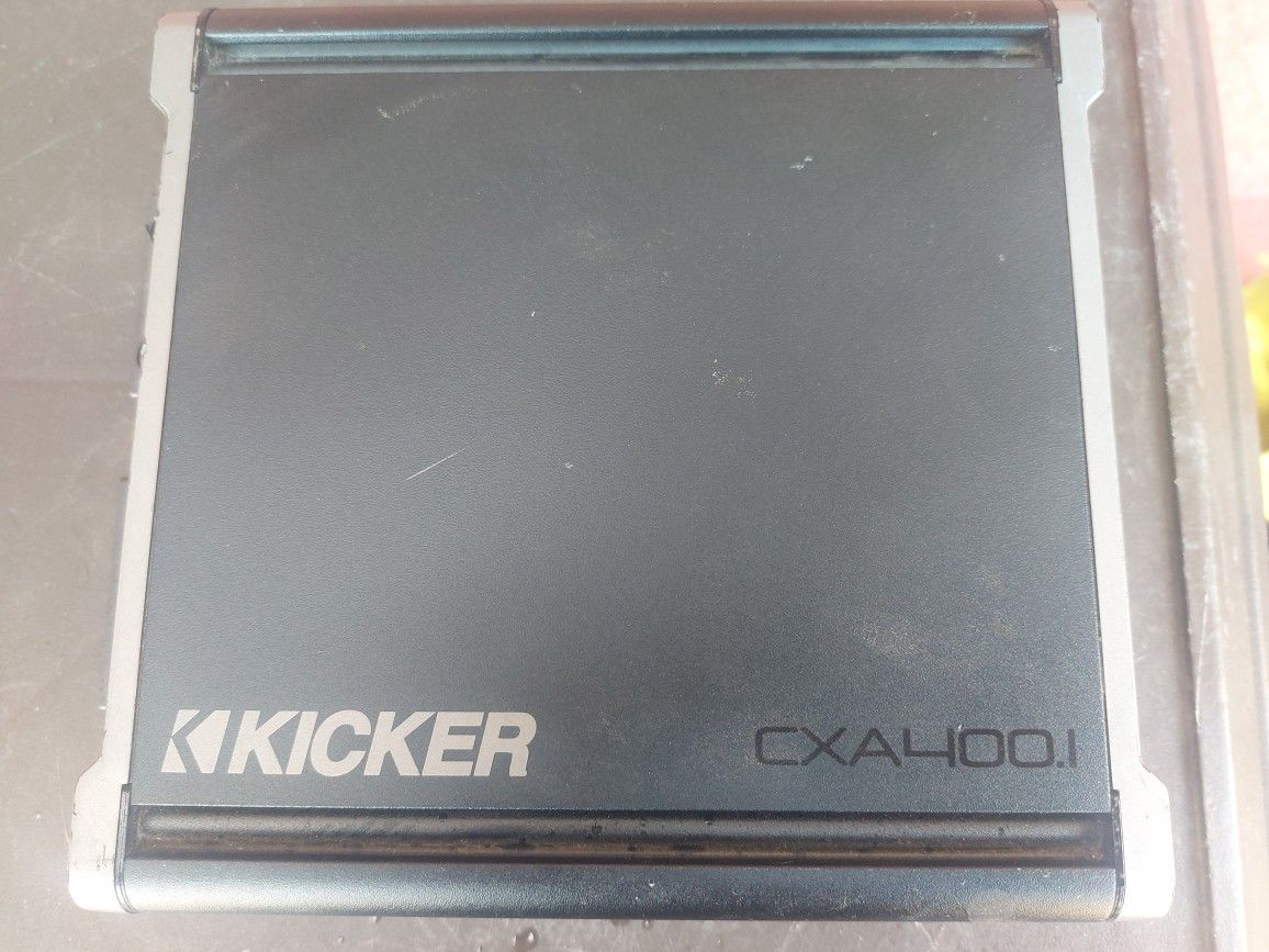 AMPLIFICADOR AMPLIFIER KICKER 400.1 MONO BLOCK GOOD CONDICIÓN ABLO ESPAÑOL