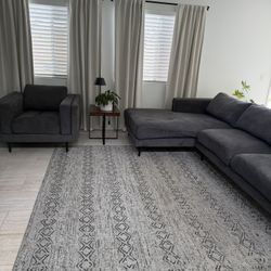 Chaise Sofa and Chair