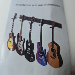 Wall Mount Guitar Holder. Can Hold Up To 10 Guitars.  Only Asking $150. 