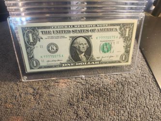 $1 bill/fancy Serial number/Rare Binary number
