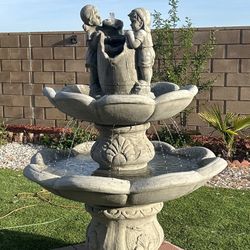 New Water Fountain Made Out Of Cement Perfect Gift 