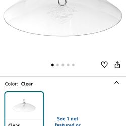 Squirrel Shield 16 inch Plastic Squirrel Baffle for Outdoor Wild Bird Seed Feeder, Squirrel Proof, Protects Hanging Feeders and Pole Mounted Feeders, 