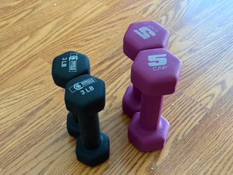 Weight sets. 3lbs and 5lbs