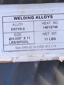 ER70S-6 MIG Welding Wire 0.030" 11 LB Spool
