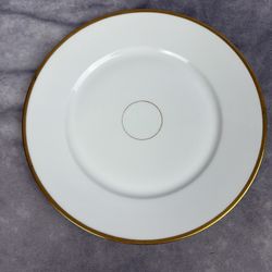 VTG Haviland France Luncheon Plate 9.5” Gold Rim Porcelain Wedding Ring
