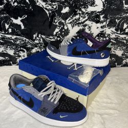 NEW Size 13 Men Jordan 1 Low Zion Williamson Voodoo Alternate 