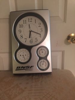 Quarts BMSF Railway Clock