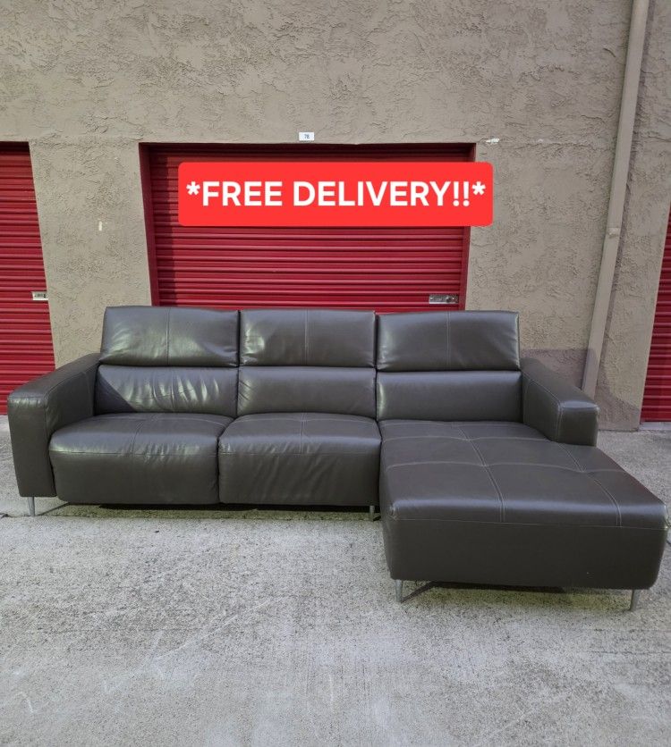 Leather Electric Recliner Sofa