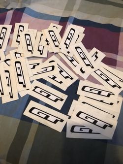 43 Gt bike decals white and black