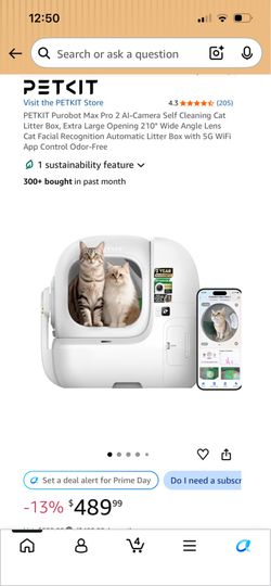 PETKIT Purobot Max Pro 2 with camera Self Cleaning liter box Brand new in box