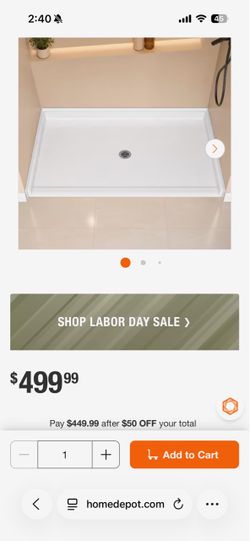 Shower base