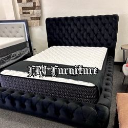 New Queen Bed Frame With Mattress