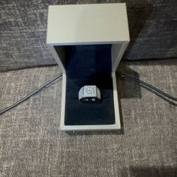 Diamond Moissanite Men’s Ring