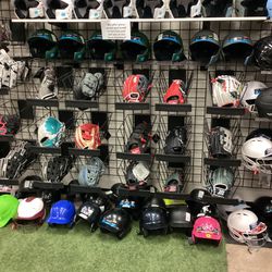 New And Used Baseball/Softball Equipment (Gloves, Bags, Catchers/Umpire Gear, And. More) PRICES VARY