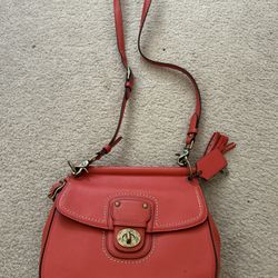 COACH 19132 POPPY LEATHER NEW WILLIS CROSSBODY BAG Vermillion Orange Ltd Edition