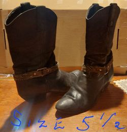 Ladies Leather Boots And Boys Shoes