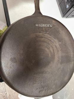 Wagner Ware Cast Iron Skillet 13 3/8 Seasoned for Sale in Federal Way, WA  - OfferUp