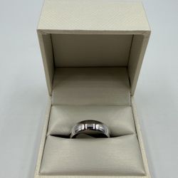 14KT WHITE GOLD PLAIN BAND RING  4.3GR SIZE 9.5 
