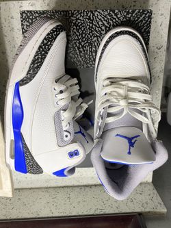 Jordan 3 Cement Racer Blue