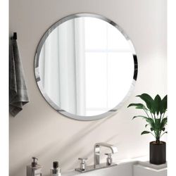 Silver Bathroom Wall Mirror