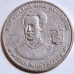 2003 Ecuador 5 Centavos Coin