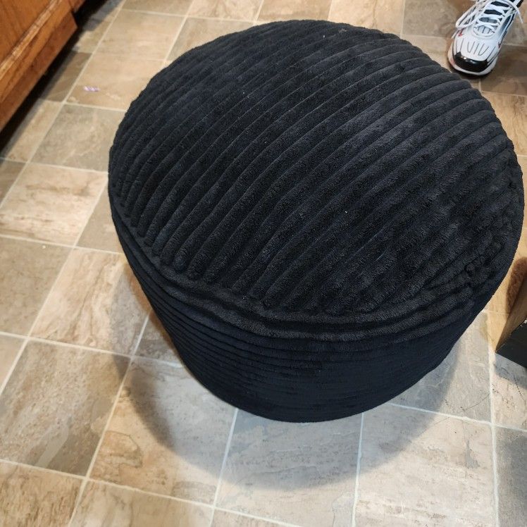 P L U S H Corduroy Ottoman Is Good For Putting Your Feet On Or Sitting On Or Decoration Excellent Condition