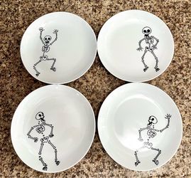 SKELETON APPETIZER PLATES…SET By