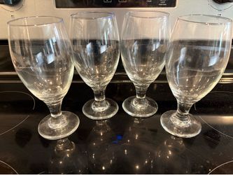 (4) Red Wine / Water Glasses - 12oz