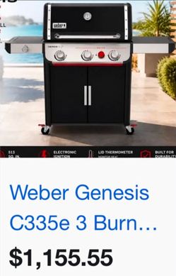 BTAND NEW WEBER NATURAL GAS BBQ GRILL WITH SIDE BURNER NEW IN BOX