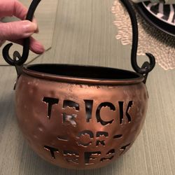 Trick Or Treat Copper Kettle 