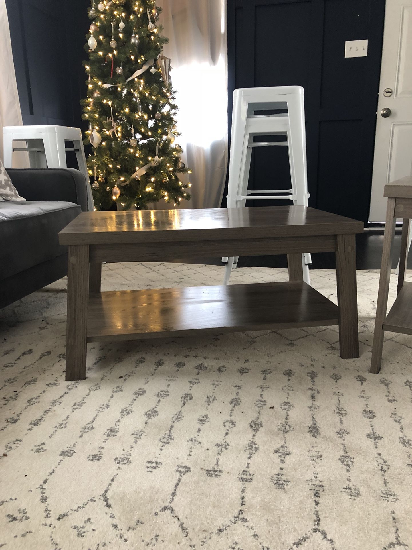 Matching coffee and side tables