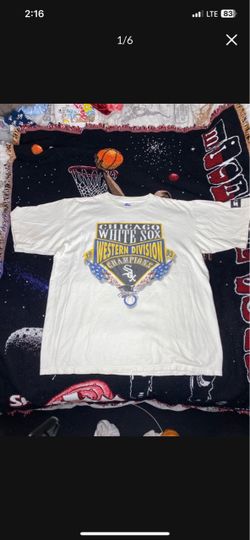 Vintage Starter 1993 Chicago White Sox Western Division Champs Tee Large