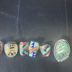 Authentic Bow Ties And Silver And Turquoise Rings From The Indians I Want 1600 Bucks