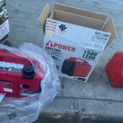 Ipower 1500-Watt Recoil Start Gasoline Powered Ultra-Light Inverter Generator with 60cc OHV Engine and CO Sensor Shutdown
