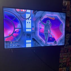 Roku Tv 55 Inch With Wires And Working Remote 