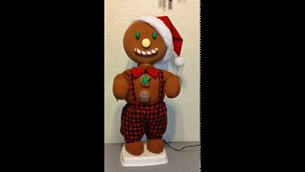 Telco Motion-ette Animated Christmas Gingerbread BOY MAN