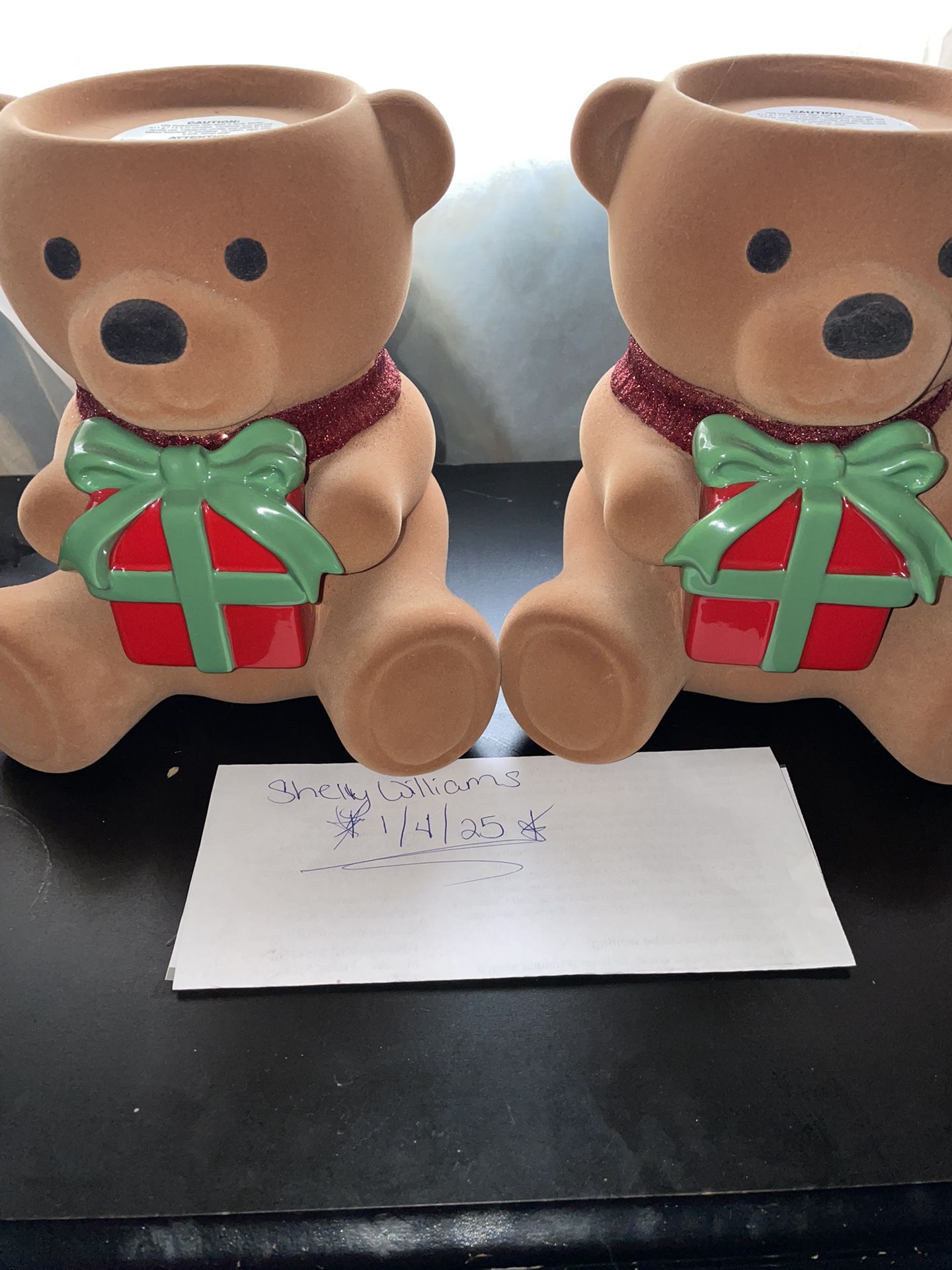 BBW 2024 Christmas Bear 3 Wick Candle Holder