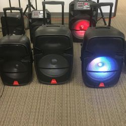 15 Inch Rechargeable Bluetooth Speaker/aux/fm/USB And SD Port/microphone For Karaoke/brand New!!