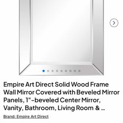 Size: 40" × 30" Color: Clear Manufacturer: Empire Art Direct Part Number: MOM-10 Model: MOM-10 Material Type: Mirror Product Dimension