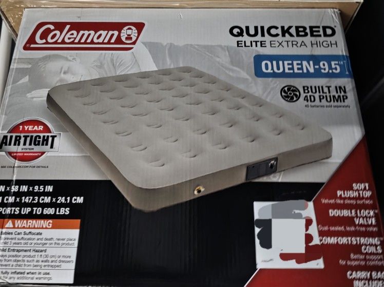 New Coleman Queen Airbed