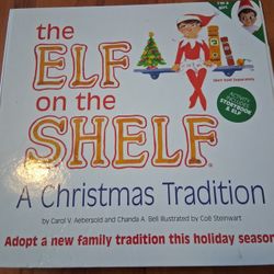 Elf On The Shelf With Book. (Girl)