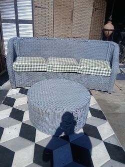 Backyard couch and table