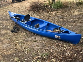 Blue Mad River Canoe
