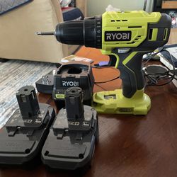 RYOBI ONE+ 18V Cordless 1/2 in. Drill/Driver Kit with (2) 1.5 Ah Battery and Charger