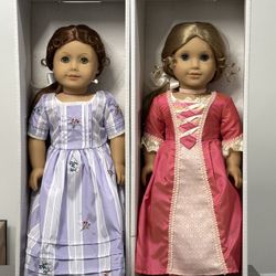 American girl Best Friends Felicity And Elizabeth Rare & Retired Historical Collection 