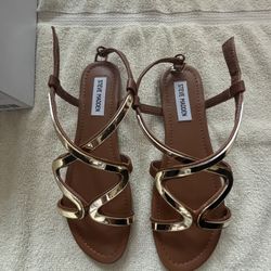 Steve Madden Gold Sandals