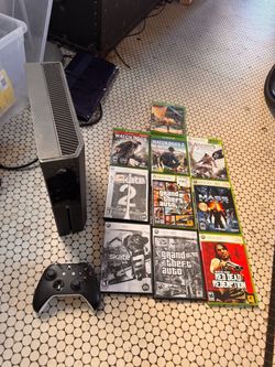 Xbox One with controller and 10 games
