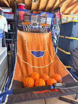 ESPN arcade basketball ball hoop