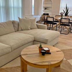 West elm round coffee table