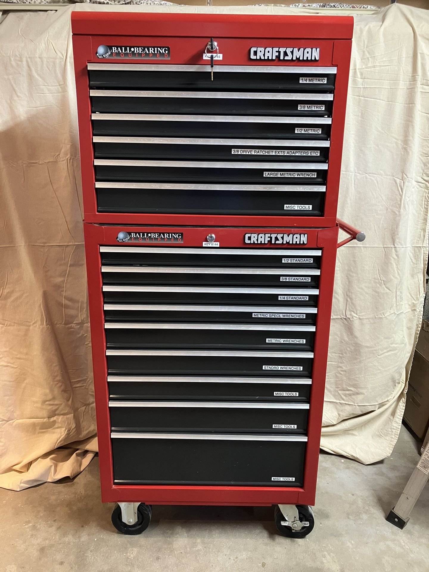 Craftsman 2 Piece Tool Chest FULL of Craftsman Tools